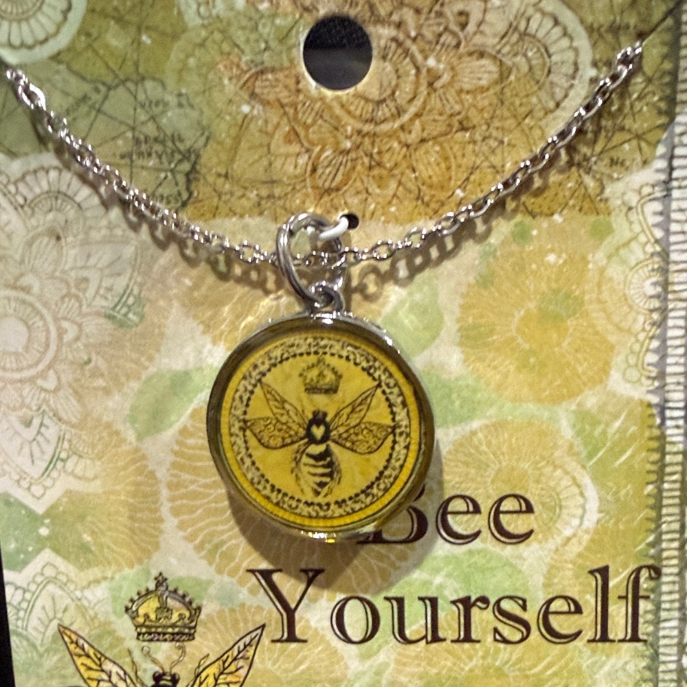 Spirit Golden Bee Charm Necklace